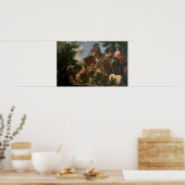 Poster Groupe de bergers avec un cheval (Cuisine)