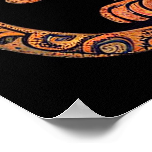 Poster Groupe de chats en papier peint victorien (Coin)