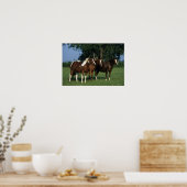 Poster Groupe de Chevaux de Peinture debout (Cuisine)