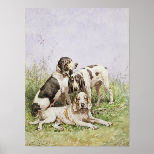 Poster Groupe de Hounds français (Devant)