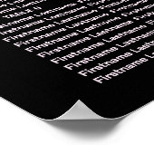 Poster Groupe de mariage floral géométrique rose noir mod (Coin)