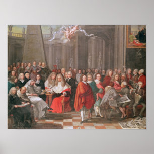 Poster Groupe de messieurs distingués Born Abbeville