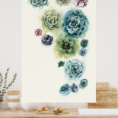 Poster Groupe de succulents (Cuisine)