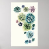 Poster Groupe de succulents (Devant)