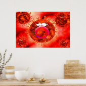 Poster Groupe De Virus H5N1 Avec Vue Glasseuse 1 (Cuisine)
