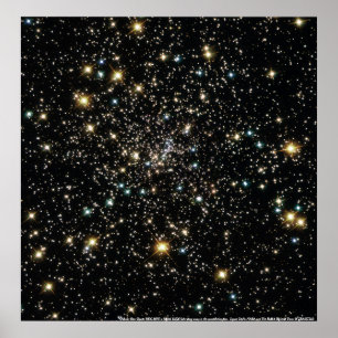 Poster Groupe d'étoile globulaire NGC 6397