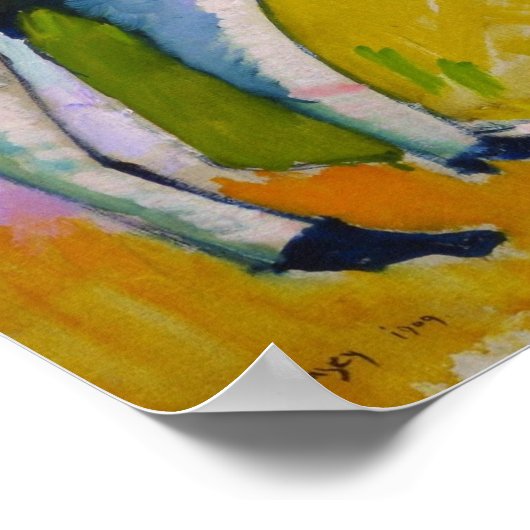 Poster Groupe en Crinolines par Wassily Kandinsky (Coin)