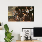 Poster Groupe familial dans un paysage, c.1647-50 (Bureau à domicile)