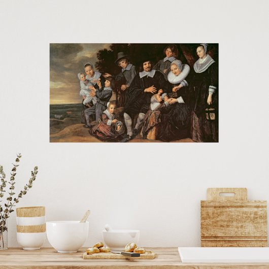 Poster Groupe familial dans un paysage, c.1647-50 (Cuisine)