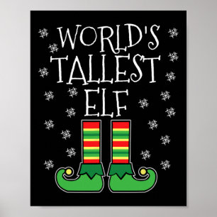 Poster Groupe familial Elf le plus élevé du monde Christm