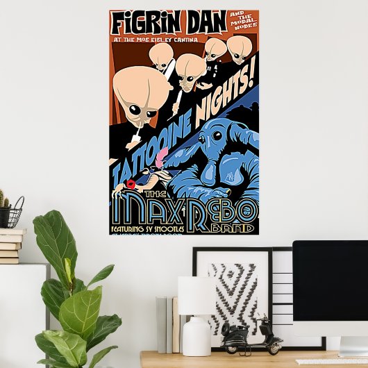 Poster Groupe Figrin Dan Cantina (Bureau à domicile)