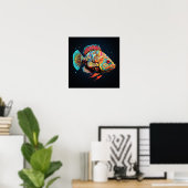 Poster Groupe géant psychédélique (Bureau à domicile)