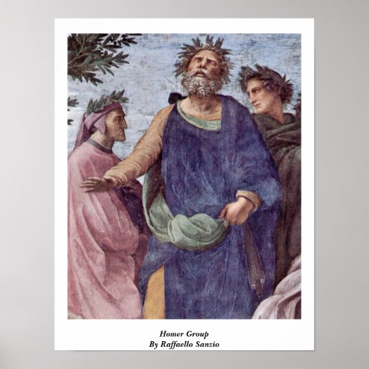 Poster Groupe Homer Par Raffaello Sanzio (Devant)