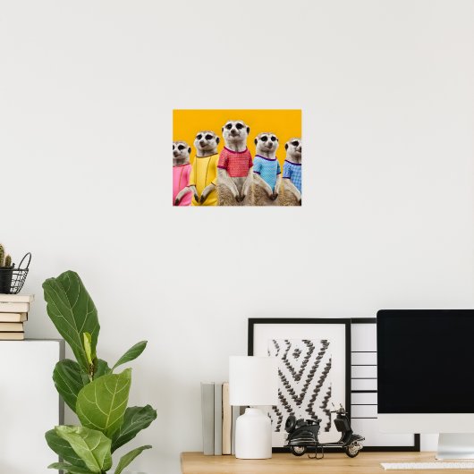 Poster Groupe Meerkat créatif (Bureau à domicile)