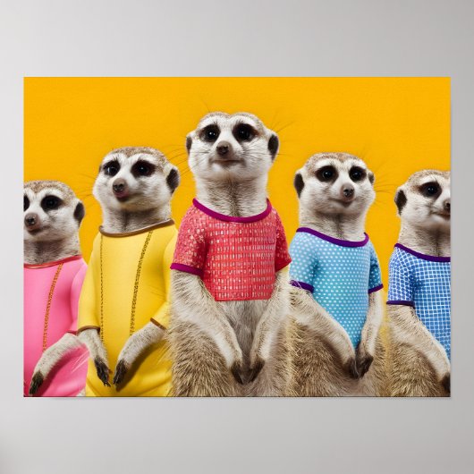 Poster Groupe Meerkat créatif (Devant)