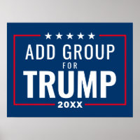 Groupe personnalisé pour Trump 2024 - rouge blanc
