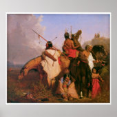 Poster Groupe sioux par Charles Deas 1845 (Devant)