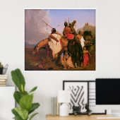 Poster Groupe sioux par Charles Deas 1845 (Bureau à domicile)