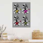 Poster Groupe Tiki Ukulele (Cuisine)