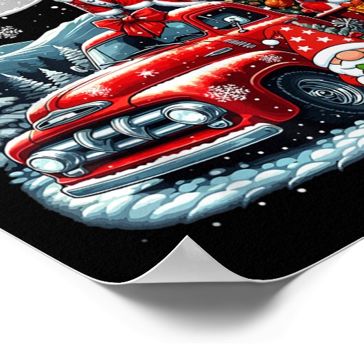 Poster Groupe Xmas Gnome Snowman Père Noël Grands Danois (Coin)