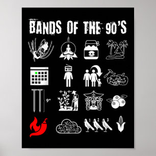 Poster Groupes de rock alternatif emblématiques et ringar