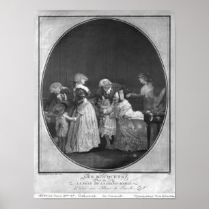 Poster Groupes des fleurs ou de la grand-mère de
