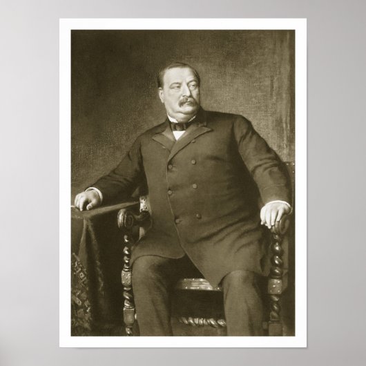 Poster Grover Cleveland, 22e et 24e Président de l'Un (Devant)