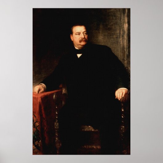 Poster GROVER CLEVELAND Portrait de Eastman Johnson Impri (Devant)