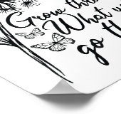 Poster Grow Through What You Go Through Insrational Motiv (Coin)