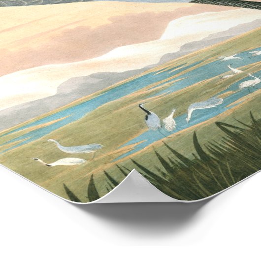 Poster Grue à capuchon par John James Audubon (Coin)