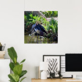 Poster Grue couronnée africaine (Bureau à domicile)