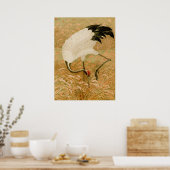 Poster Grue dans le champ de riz (Cuisine)