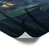 Poster Grue de sushi Lune Marais (Coin)