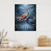 Poster Grue de sushi Lune Marais (Cuisine)