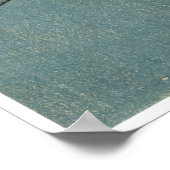 Poster Grue et vague, Hiroshige (Coin)