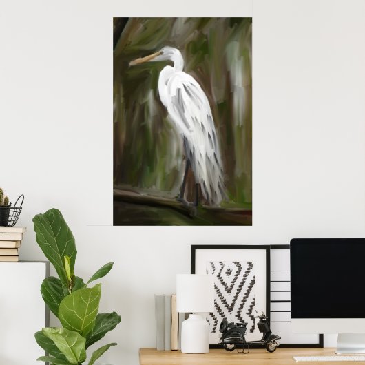 Poster Grue marécageuse Louisiane (Bureau à domicile)