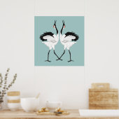 Poster Grues à cris dansantes (Cuisine)