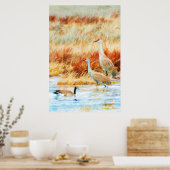 Poster Grues de Numidie & Oie (Cuisine)