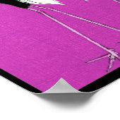 Poster Grues japonaises (Rose) (Coin)