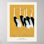 Poster Grues rouges de la Couronne japonaise volent Ogata (Devant)