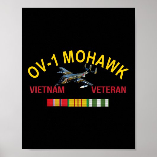 Poster Grumman Ov-1 Mohawk Vietnam Vétéran Ov-1 Aéronefs (Devant)