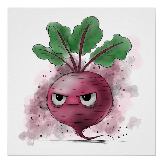 Poster Grumpy Beet (Devant)