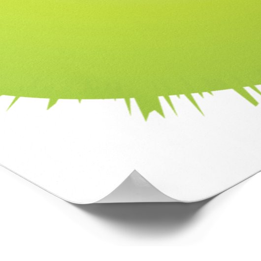 Poster Grumpy Fuzzy Pear Visage Fruit drôle Caractère (Coin)