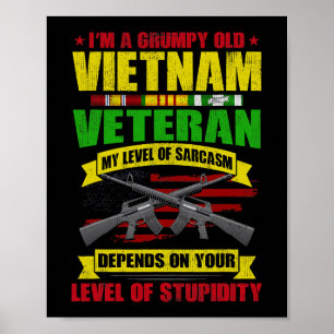 Poster Grumpy Old Vietnam Veteran 212