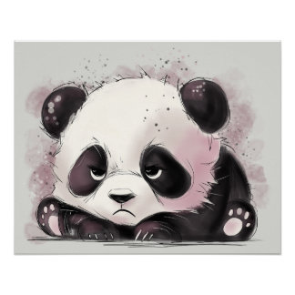 Poster Grumpy Panda