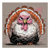 Poster Grumpy Turkey (Devant)