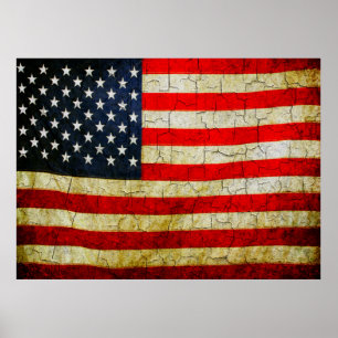 Poster Grunge America flag