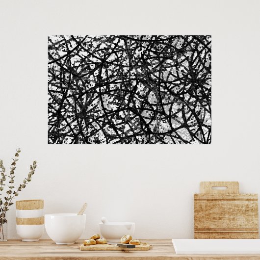 Poster Grunge Art Abstract (Keuken)