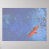 Poster Grunge Bleu (Devant)