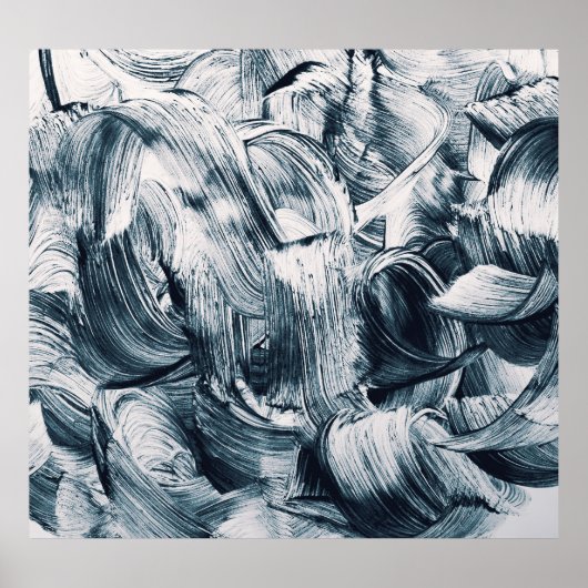 Poster Grunge Brush Strokes, Arrière - plan Abstrait. (Devant)